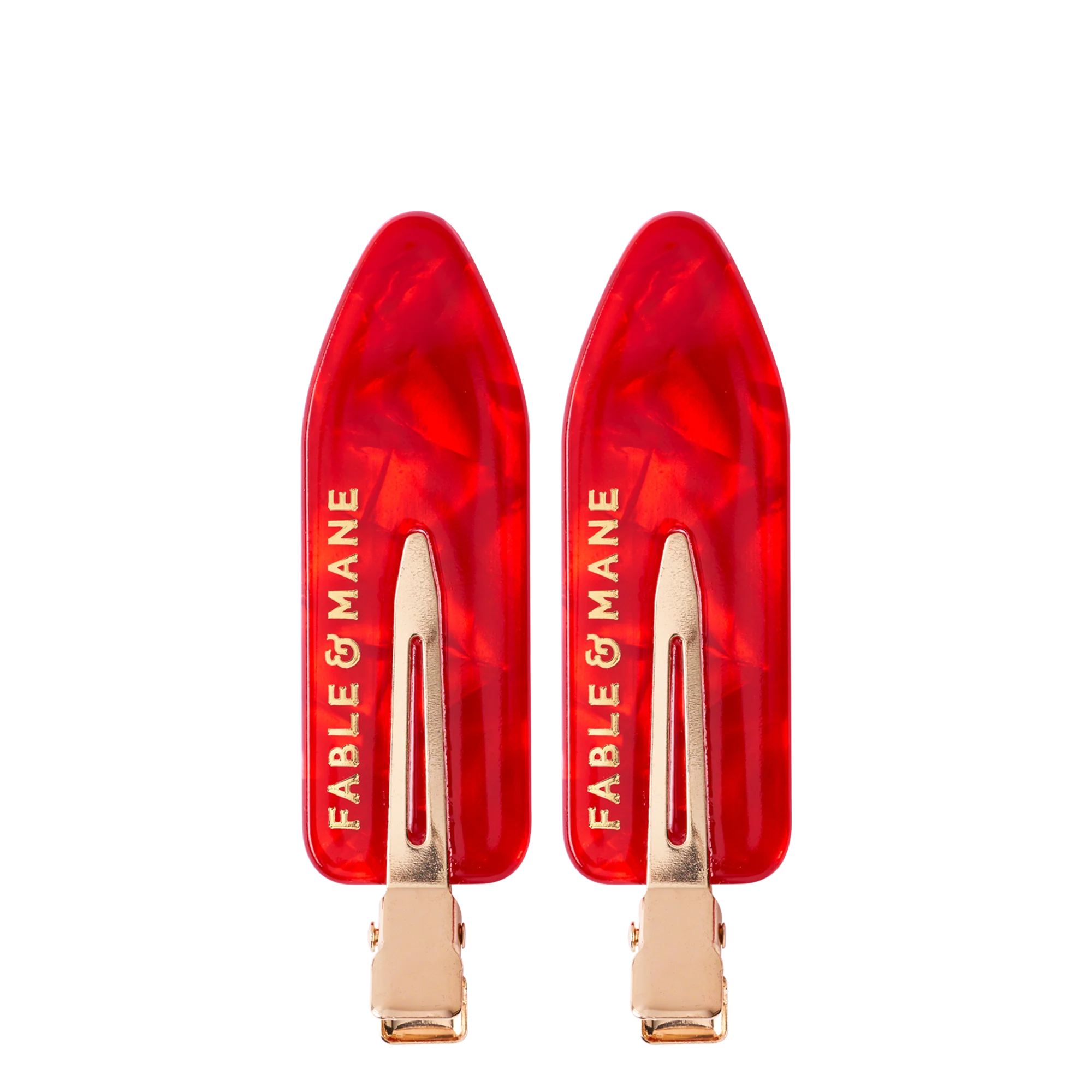 No Crease Red Hair Clips - Image 3