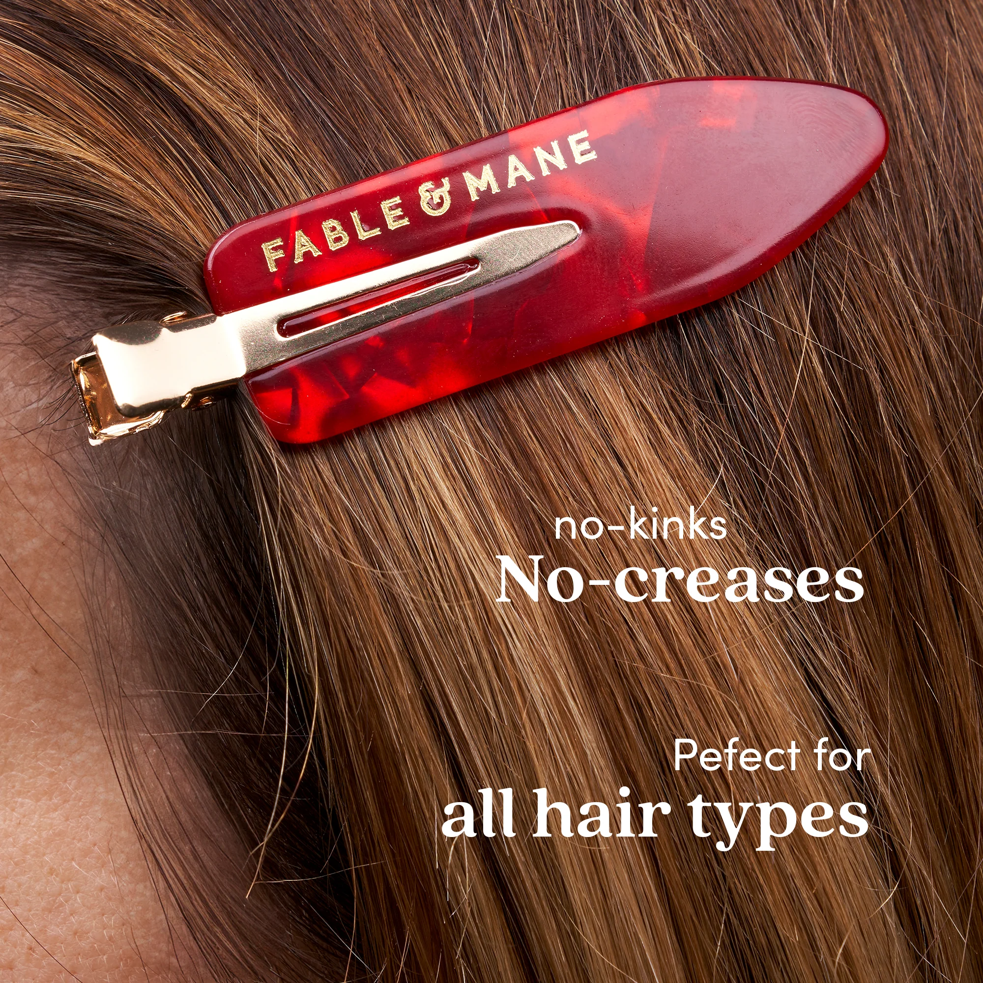 No Crease Red Hair Clips - Image 4